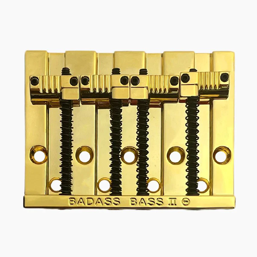 Allparts Leo Quan Badass II Bass Bridge - 4 String, Grooved Saddles - Image 3
