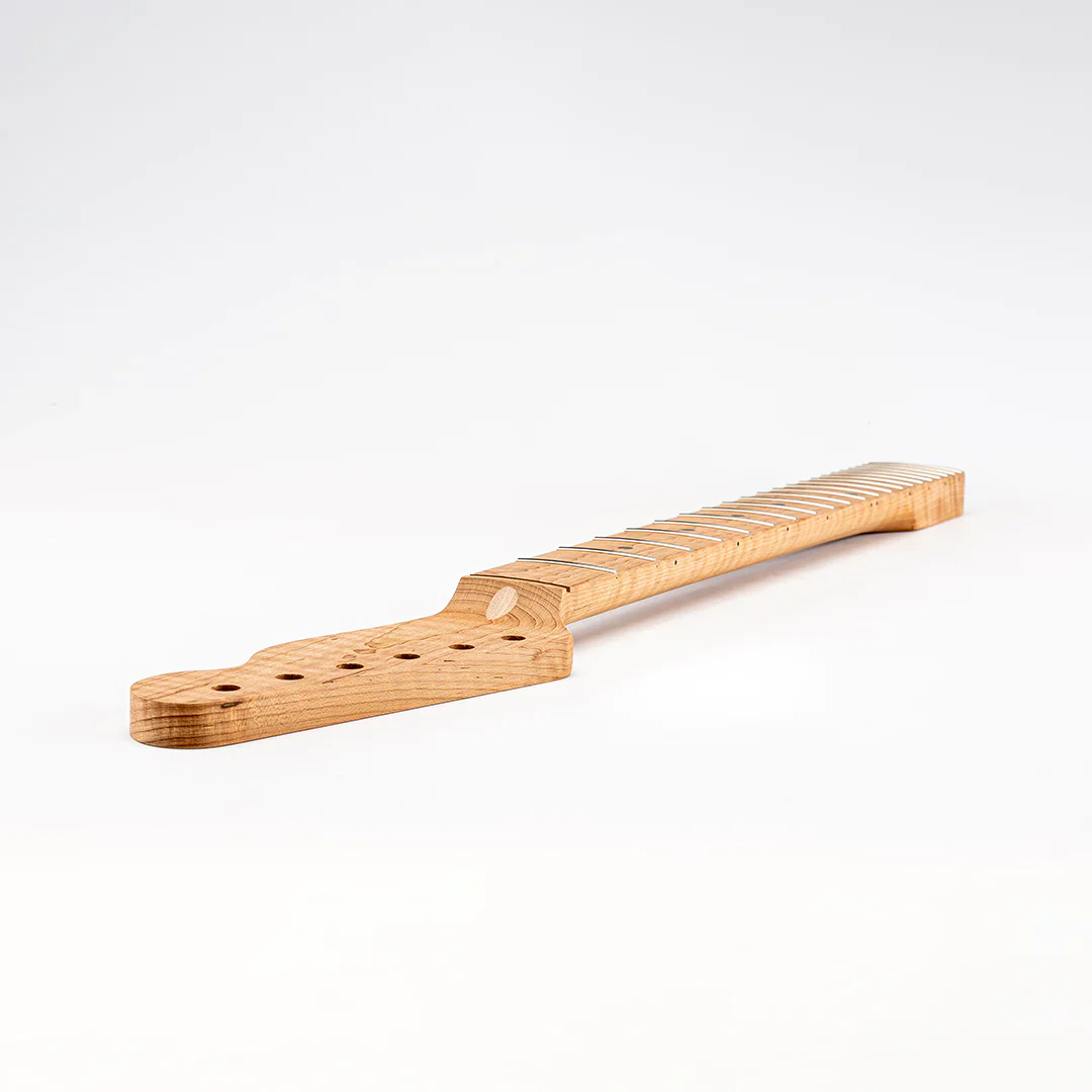 Allparts Select "Licensed by Fender®" AAA+ Roasted Flame Maple "VIN-MOD" Replacement Neck for Telecaster® - Unfinished - Image 6