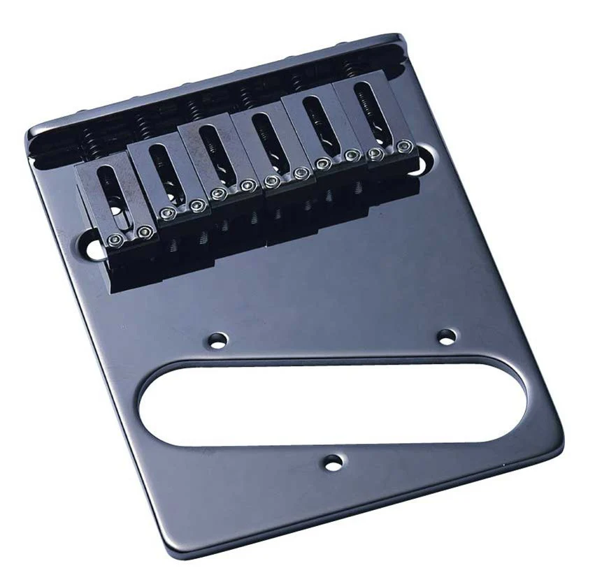 Guitar bridge for Telecaster - 6 saddle brass bridge for Tele w rectangular saddles - Image 3
