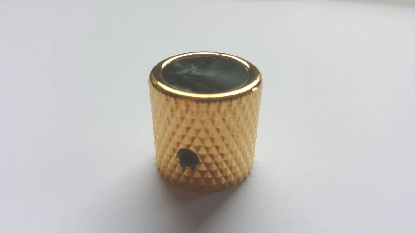 Gold Barrel Knob - Choose your custom inlay! - Image 8