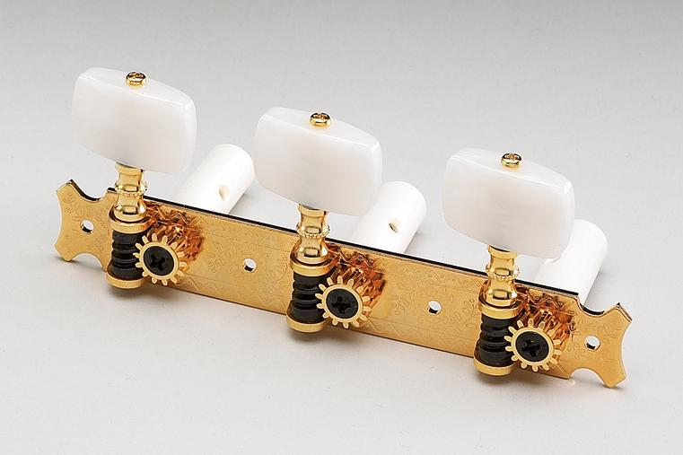 Gotoh® classical tuning keys - white plastic buttons - Image 2