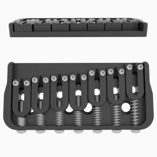 Hipshot 7 String Fixed Guitar Bridge - Image 12