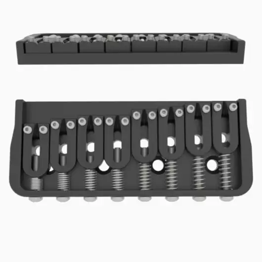 Hipshot 8 String Fixed Guitar Bridge - Image 6