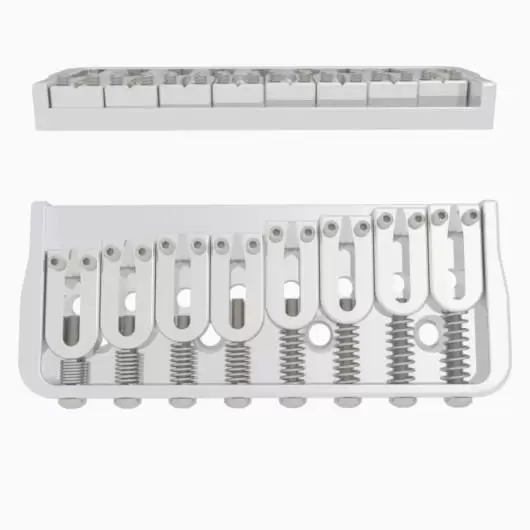 Hipshot 8 String Fixed Guitar Bridge - Image 7