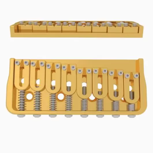 Hipshot 8 String Fixed Guitar Bridge - Image 8