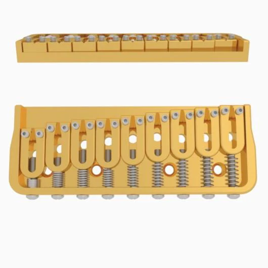 Hipshot 9 String Fixed Guitar Bridge - Image 2