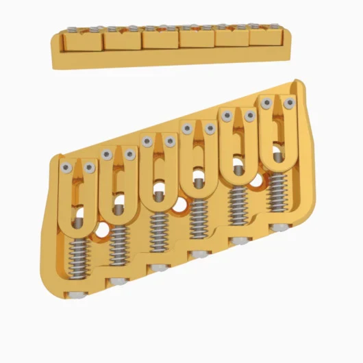 Hipshot Multi-Scale Fixed Guitar Bridge, 6 String - Image 30