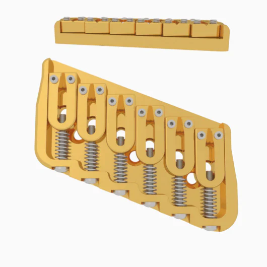 Hipshot Multi-Scale Fixed Guitar Bridge, 6 String - Image 39