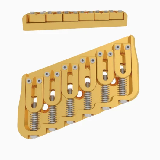 Hipshot Multi-Scale Fixed Guitar Bridge, 6 String - Image 40