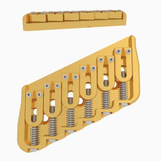 Hipshot Multi-Scale Fixed Guitar Bridge, 6 String - Image 49