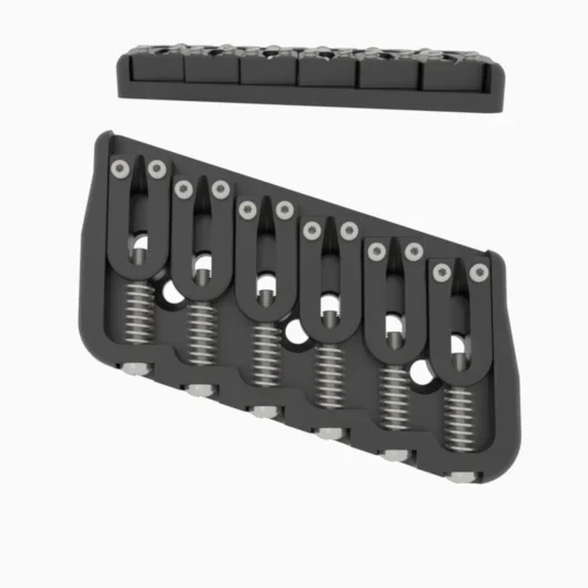 Hipshot Multi-Scale Fixed Guitar Bridge, 6 String - Image 8