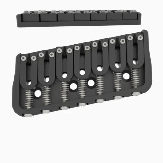 Hipshot Multi-Scale Fixed Guitar Bridge, 7 String - Image 2