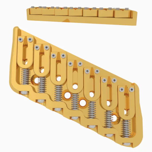 Hipshot Multi-Scale Fixed Guitar Bridge, 7 String - Image 49