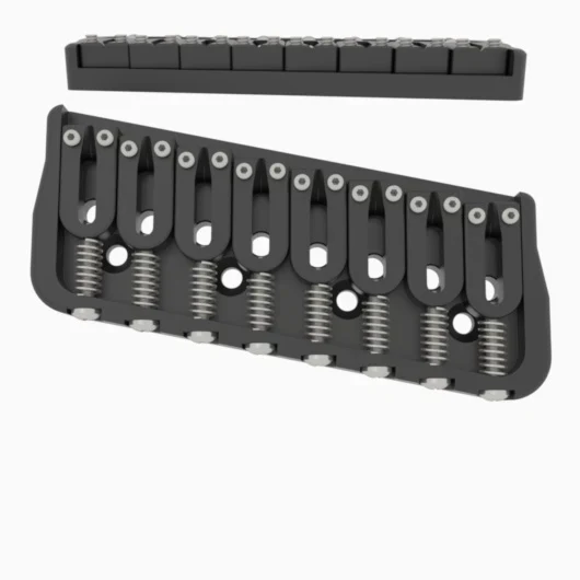 Hipshot Multi-Scale Fixed Guitar Bridge, 8 String - Image 9