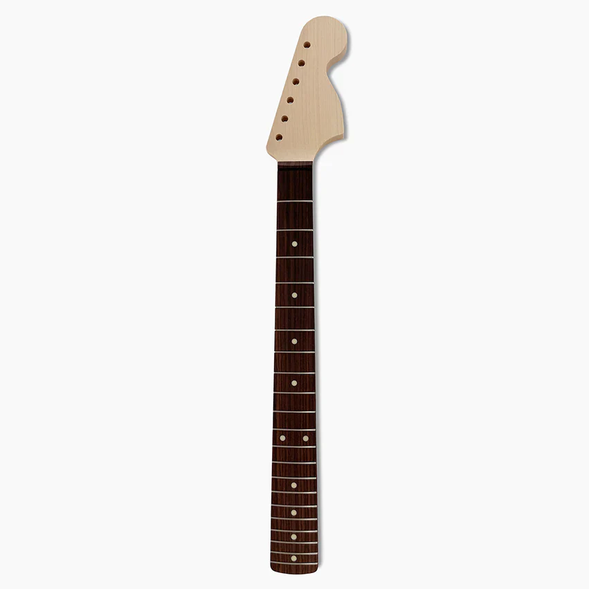 Large Headstock Strat Neck, Rosewood Fingerboard, No Finish - Image 2