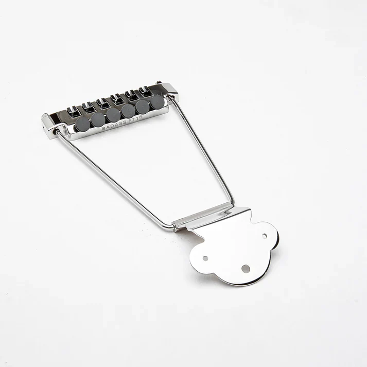 Leo Quan Badass FTT™ Fine Tuner Trapeze Tailpiece, Nickel - Image 4