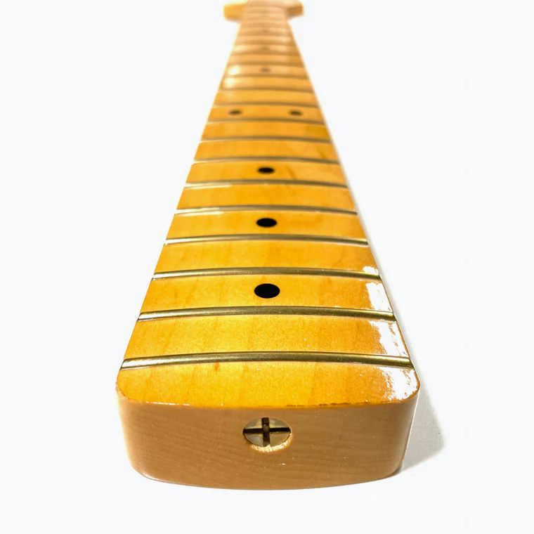 Jazz Bass Replacement Neck, Finished, Maple - Image 3