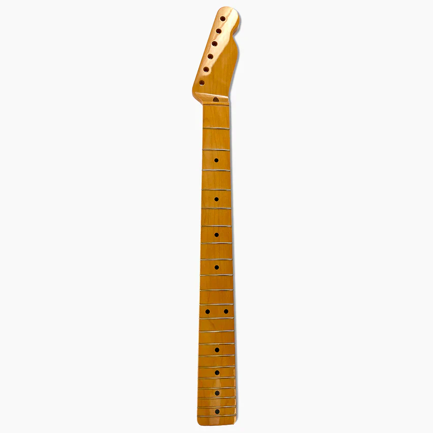 Replacement Chunky Nitro Maple Neck For Tele, with Nitrocellulose Finish Topcoat - Image 2