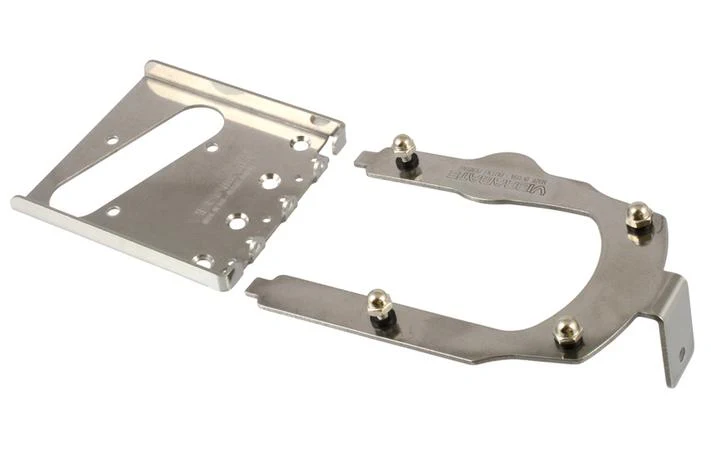 Vibramate V5-TEV-2 adapts Bigsby B5 to fit Tele® without permanent modification - 2-piece - nickel - Image 3